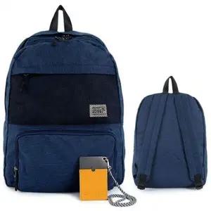 ( )캐주얼 트렌드 백팩 책가방 10대 망사 가방 네이비