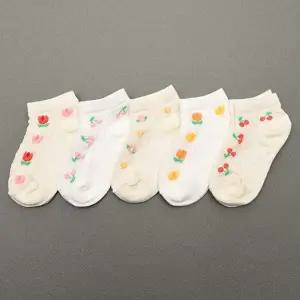 튤립망커즈 5켤레  아동 발목 여름 양말 세트 유아 아기 남아 여아 어린이 초등학생 주니어