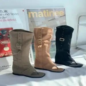 여성 베이직 여름 쪼리 롱부츠 119923