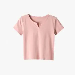 여성 슬림핏 여름 반팔 티셔츠 4컬러 기본 반팔티 크롭 캐주얼티 스판 벨트 미니멀룩