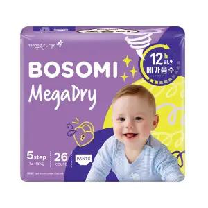 [롯데백화점]깨끗한나라 보솜이 메가드라이 팬티 특대형 26개입+펀앤라이트10매