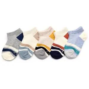 빅터망커즈 5켤레  아동 발목 여름 양말 세트 유아 아기 남아 여아 어린이 초등학생 주니어