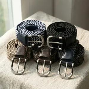 [아일렌] 고탄성 패브릭 꽈배기 벨트 BR IV