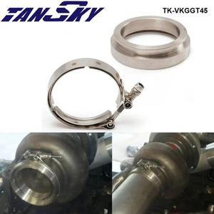 [호환품]TANSK 호환Y GT45 스테인리스 스틸 터보/인터쿨러/다운파이프 V-밴드 클램프+플랜지 TK-VKGGT45