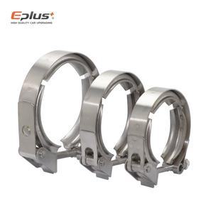 [호환품]304 스테인리스 스틸 1.5~4.5 인치 51 63 76 mm 퀵 릴리즈 V 밴드 클램프 플랜지 터보 배기 파이프
