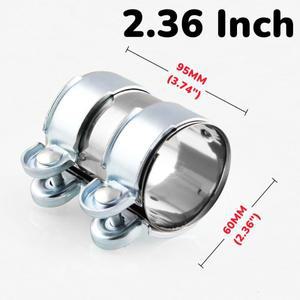 [호환품]2.36 인치 배기 클램프 V 밴드 바이크 오토바이 자동차 파이프 스테인레스 스틸 시스템 엔진 액세
