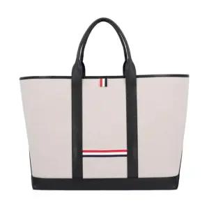 MUST IT_ 가방 MAG389A F0492 001 코튼 캔버스 레더 미디엄 툴 남성토트백