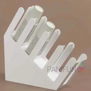 ( )4구 종이컵정리함 사선 화이트 컵디스펜서 테이크아웃컵디스펜서 커피용품 카페종이컵거치대 까페용품