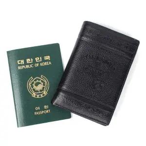 MJ511 블루마운트 남녀공용 소가죽 여권지갑 장지갑