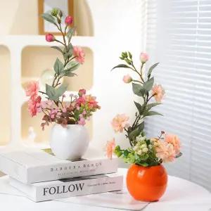 생화같은 조화 꽃장식 인조꽃 부케 실내 인테리어 식탁 장식 고급 디자인
