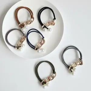 아트박스/다잇템 여자 진주 헤어 포인트 사슬 머리끈