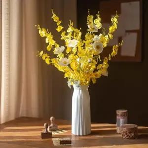 생화같은 인테리어조화 꽃장식 고급 조화꽃다발 거실 식탁 꾸미기용 진짜같은 실내 장식소품