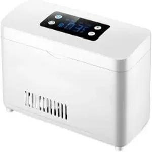 QYQCXGL 인슐린 냉장고 박스 휴대용 여행용 쿨러 냉각 스마트 LCD 디스플레이 알약 케이스