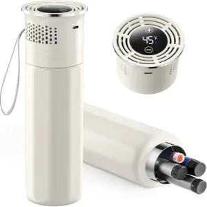 인슐린 쿨러 여행용 전기 약물 온도 표시가 있는 펜 케이스 쿨링 로드가 휴대용 베이지