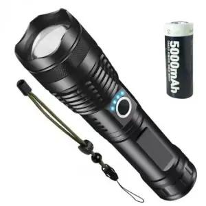 충전식손전등 충전식 LED 줌 손전등 랜턴 4900루멘 고출력 캠핑 조명