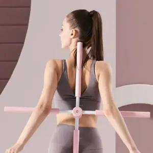 십자 스트레칭 스틱 바른자세 요가봉