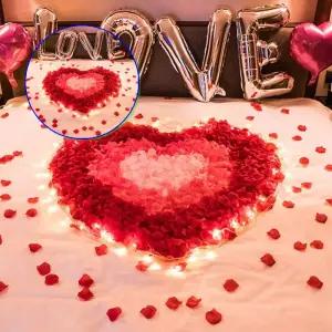 쌍문상회 가짜꽃잎 플라워샤워 장미 잎 100개입 결혼식 웨딩 꽃가루 사진소품