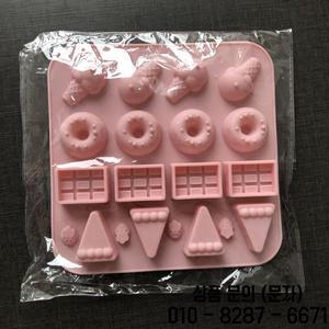 Sugarcraft 캔디 도너츠 실리콘 금형 퐁당 케이크 장식 초콜릿 웨딩