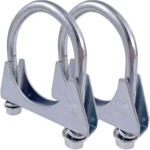 아토크트랙트 2인치 헤비 듀티 배기 U 클램프 새들 스타일 머플러 U-볼트 스테인리스 스틸 2팩 52MM-핏 2