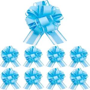 선물 포장을 위한 8개의 PCS 6인치 풀 보우 장식 리본 결혼식 파티 꽃다발 바구니 상자 꽃 DIY 공예품 용품