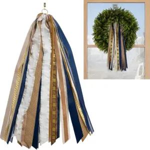 화환 리본 세트 - 장식용 활 및 모듬 실내외용 클립온 사시 번들 프리미엄 제작 용품 골든 윈터