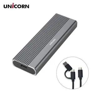 [골드스마일]유니콘 NVMe SATA M.2 듀얼외장케이스 C타입 + A타입 SM-800D