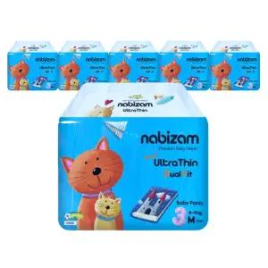 나비잠 기저귀 울트라씬듀얼핏 썸머팬티 중형(M) 32매x6팩