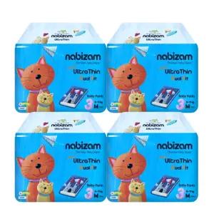 나비잠 기저귀 울트라씬듀얼핏 썸머팬티 중형(M) 32매x4팩