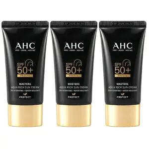 [AHC] 마스터즈 선크림 아쿠아리치 썬크림 60ml 3개