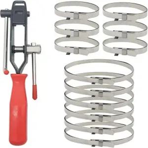 Tabazy CV 조인트 밴딩 부트 액슬 클램프 도구 범용 조정 가능한 드라이브 샤프트 밴드 대부분의 자동차용