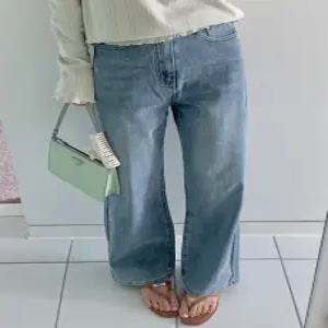 31427 연청 라이크라스판 일자와이드 데님 (one color) 히든밴딩