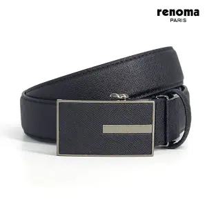[레노마]이니셜 포인트 자동벨트 BLACK_RQSBE0006BK