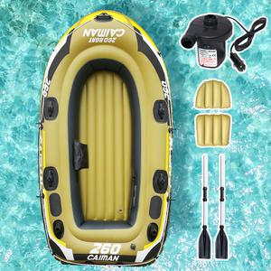 카이만 260 고무보트 물놀이 보트 대형 알루미늄 노 기본 구성 튜브 2인용 3인용