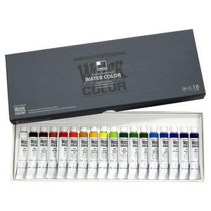 신한 수채화물감 7.5ml 18색 / 신한수채물감