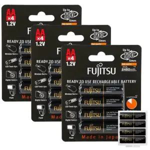 후지쯔 Ni-MH AA 2550mAh 프리미엄 충전지 (12알)/충전건전지