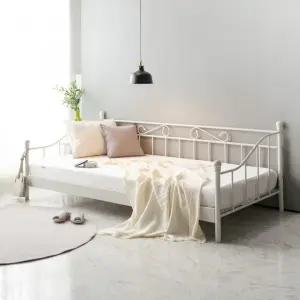에보니아 철제 데이베드 쇼파 침대 프레임 슈퍼싱글 / 매트선택 저상형 침대 수퍼싱글