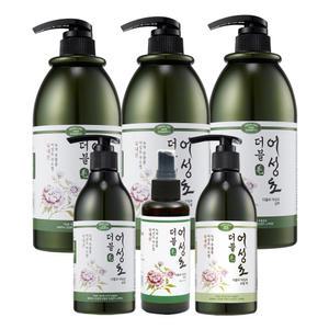 더블모 어성초 샴푸 5종 세트 1000ml 3개 + 미스트 모발팩 샴푸300ml 중 2개 선택