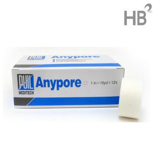 애니포어 흰색 종이반창고 1인치(12개입) / tape 상처 anypore