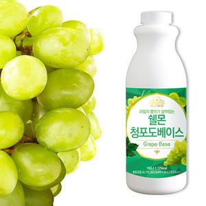 쉘몬 과일 농축액 에이드 베이스 1kg 청포도