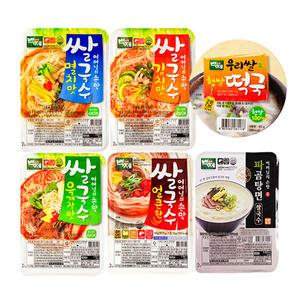 백제 쌀국수 30개 멸치/김치/육개장/얼큰/혼합포장/떡국/파곰탕면 중 선택