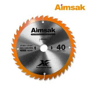 아임삭 ASB1654 목공용 원형톱날 165mm 40날