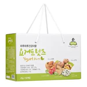 [넛츠팜]하루하루 건강더함 요거트넛츠 25g x 50봉 (손잡이박스)(1box)
