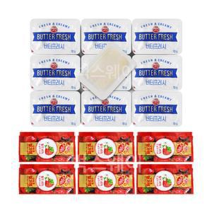 오뚜기 버터후레시 20개+일회용 딸기잼 20개