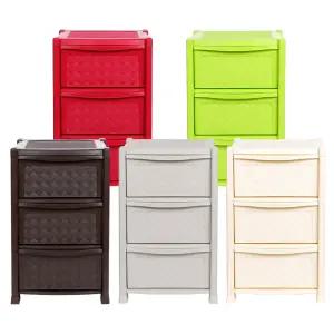 비엘라 3단서랍장 라탄 플라스틱서랍장 수납장 정리함 사물함