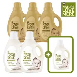 네이쳐러브메레 아기세탁세제 1800ml 용기형 3개 + 아기섬유유연제 1800ml 용기형 2개 [GIFT] 유연제 본품 1개