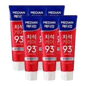 메디안 치석케어 구취제거 치약 120g 3입 2개