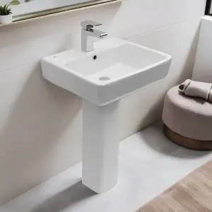 [고치고][ZRiD] L-220 1홀 긴다리 세면기 세면대 설치 교체 시공 철거 시공 전국배송