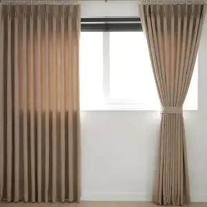 [리퍼/S급] 스웨이드 나비주름 암막커튼 호텔 거실 프리미엄 커튼
