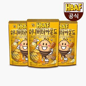 [HBAF][본사직영] 바프 허니버터 아몬드 120g3봉