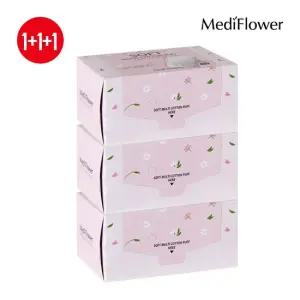 [메디플라워] 소프트 멀티 코튼 5겹 퍼프 화장솜 80매x3
